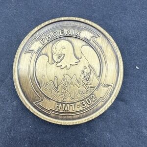 PHOENIX HMT-302 SEMPER FIDELIS UNITED STATES MARINE CORPS BRASS COIN 1.5 INCH